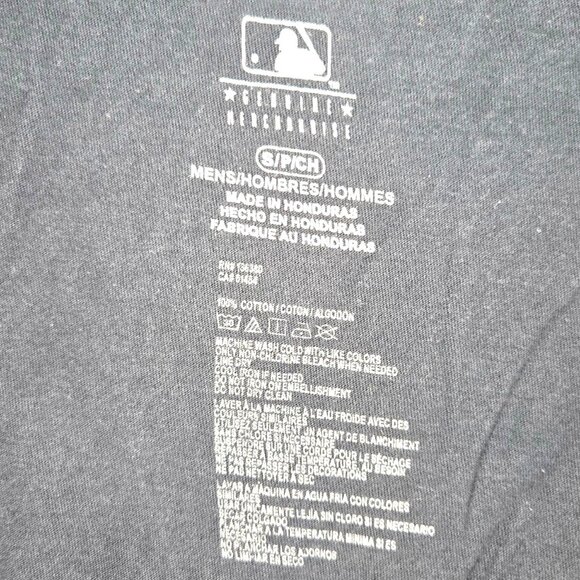 Houston Astros MLB T-Shirt Mens Sz S Cotton Navy Short Sleeve - Picture 4 of 4